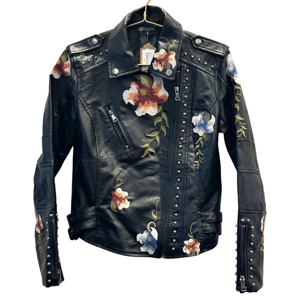 Collection by Cezele – Faux Leather Blazer – Black – Size Small
